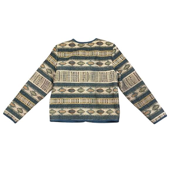 VTG. Stonebridge Western Blazer Jacket  Womens M Tapestry Concho Button Outdoors - Picture 6 of 13